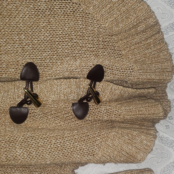 Michael Michael Kors tan knit oversized sweater XXS - Picture 4 of 8